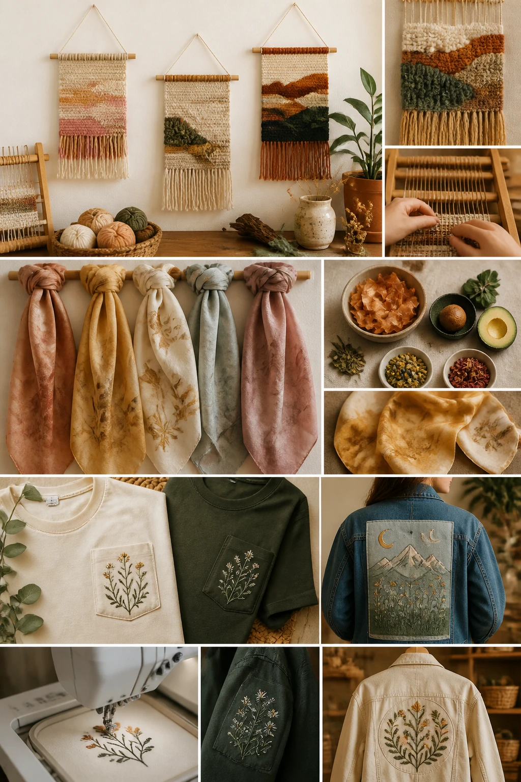 A designer’s Canva-like layout on a laptop screen, presenting a personalized star map and Spotify plaque concepts, with a hand pointing to a template thumbnail, surrounded by a mug of coffee, a notebook, and a color swatch kit.
